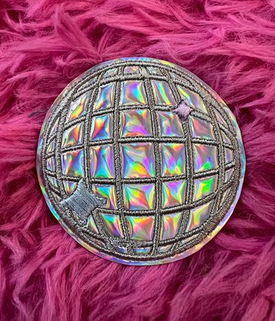 Mini Disco Ball Holographic Patch 2.5 inch *Choose Your Style*