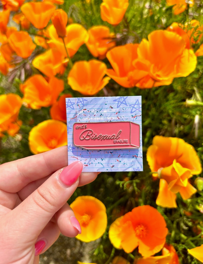 Bisexual Erasure Enamel Pin