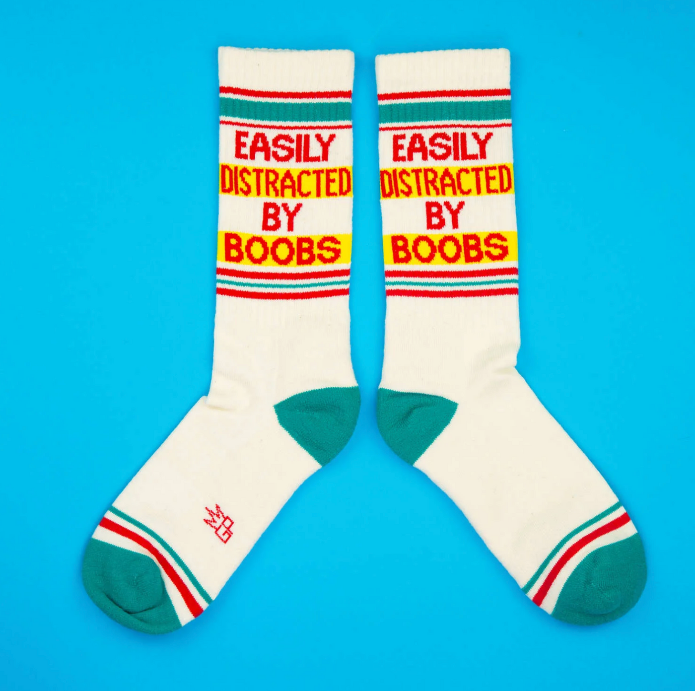 Easily Distracted By Boobs gym socks