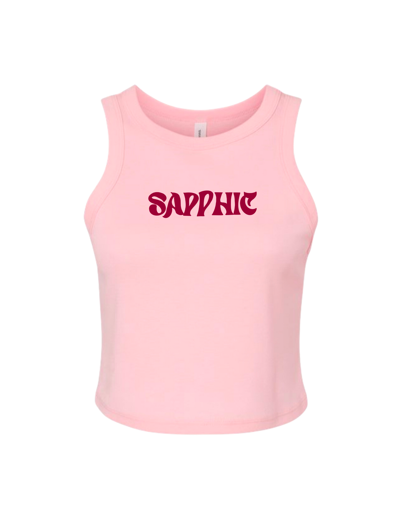 SAPPHIC Shirt pink crop tank top