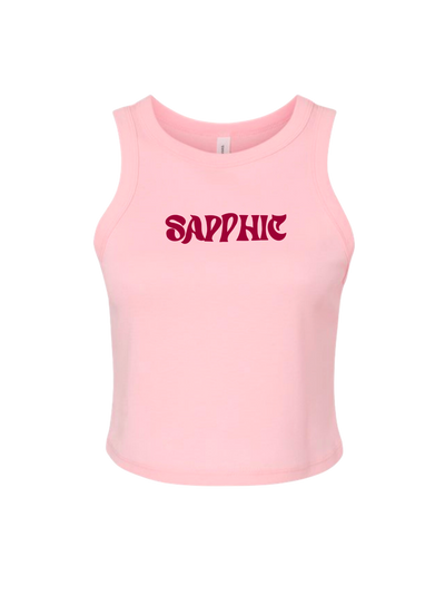 SAPPHIC Shirt pink crop tank top