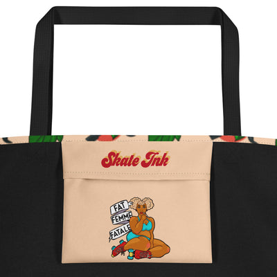 Skate Ink Large Tote Bag