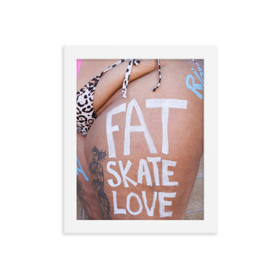 Fat Skate Love Framed photo paper poster