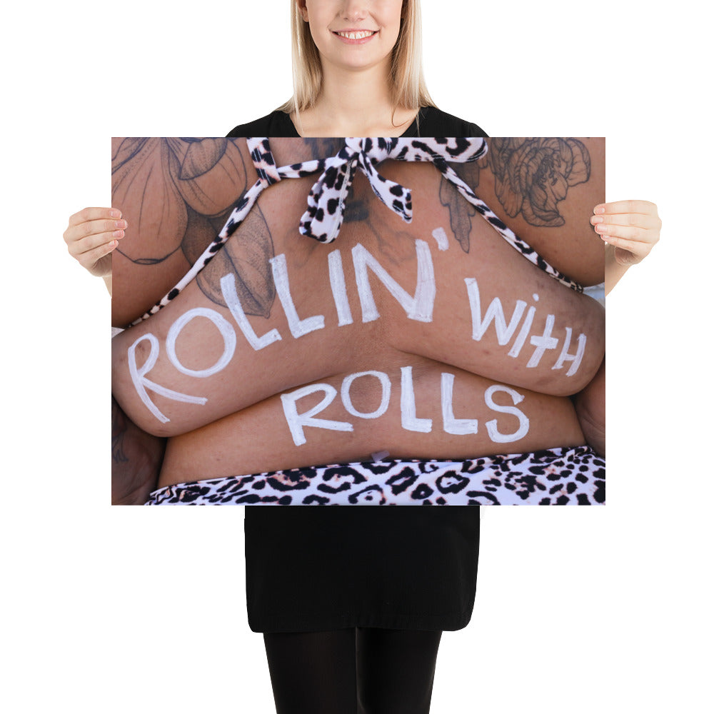 Rollin' With Rolls Photo paper poster