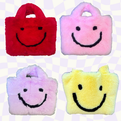 Furry Smile Face purse