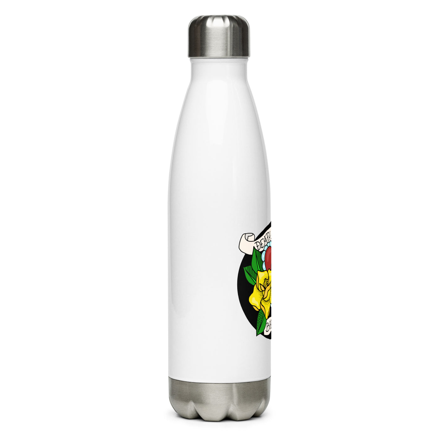 Death Before Bolt On Stainless Steel Water Bottle