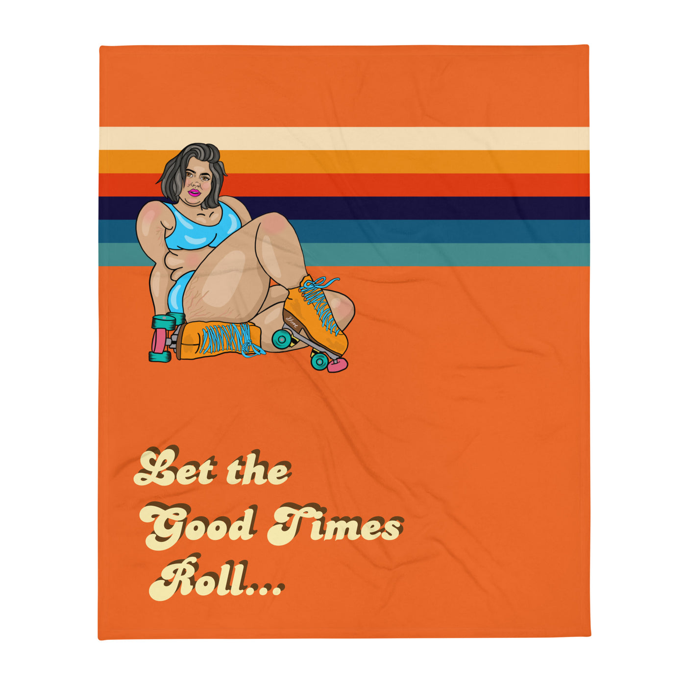 Let the Good Times Roll Throw Blanket 50" x 60"