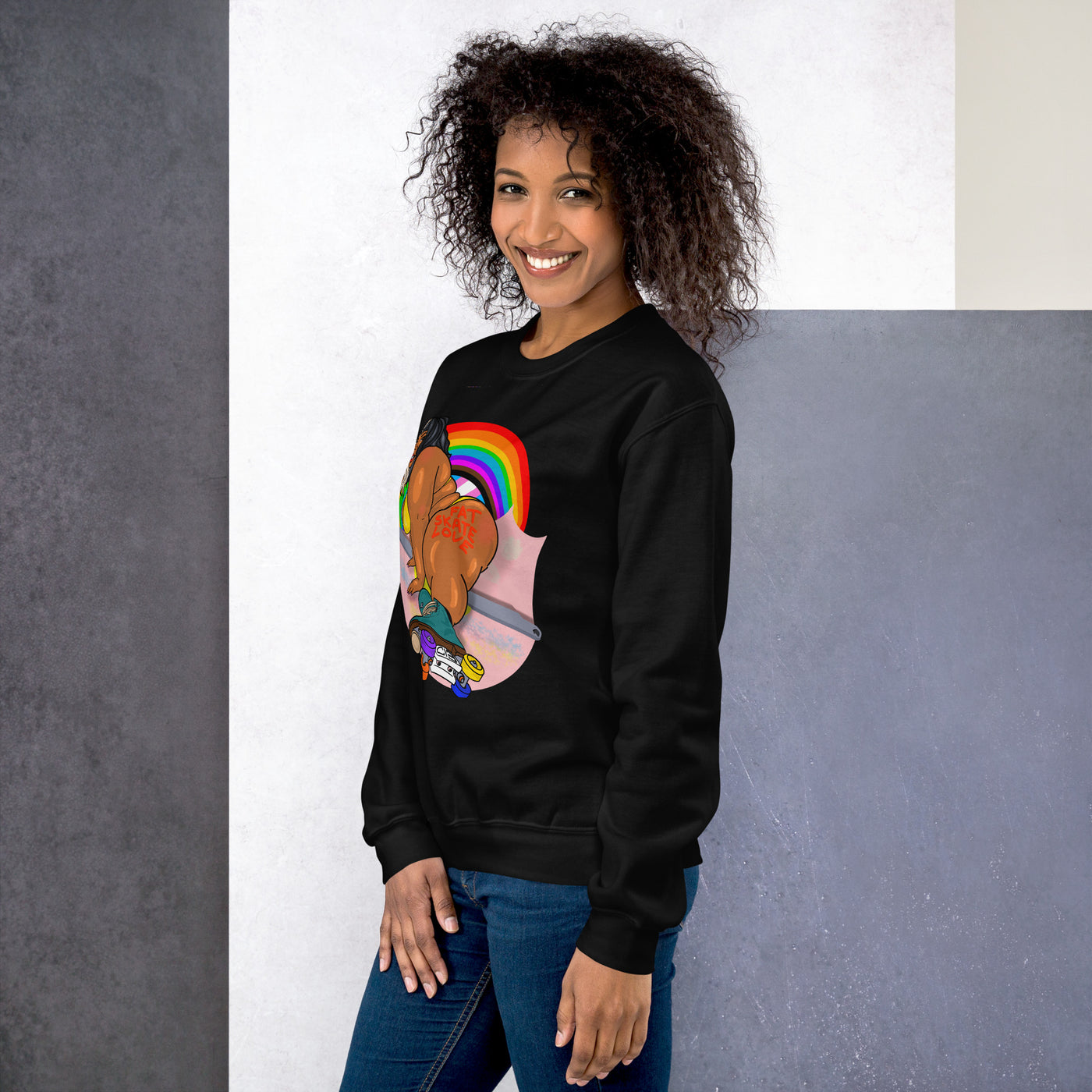 SKATE THE RAINBOW Unisex Sweatshirt