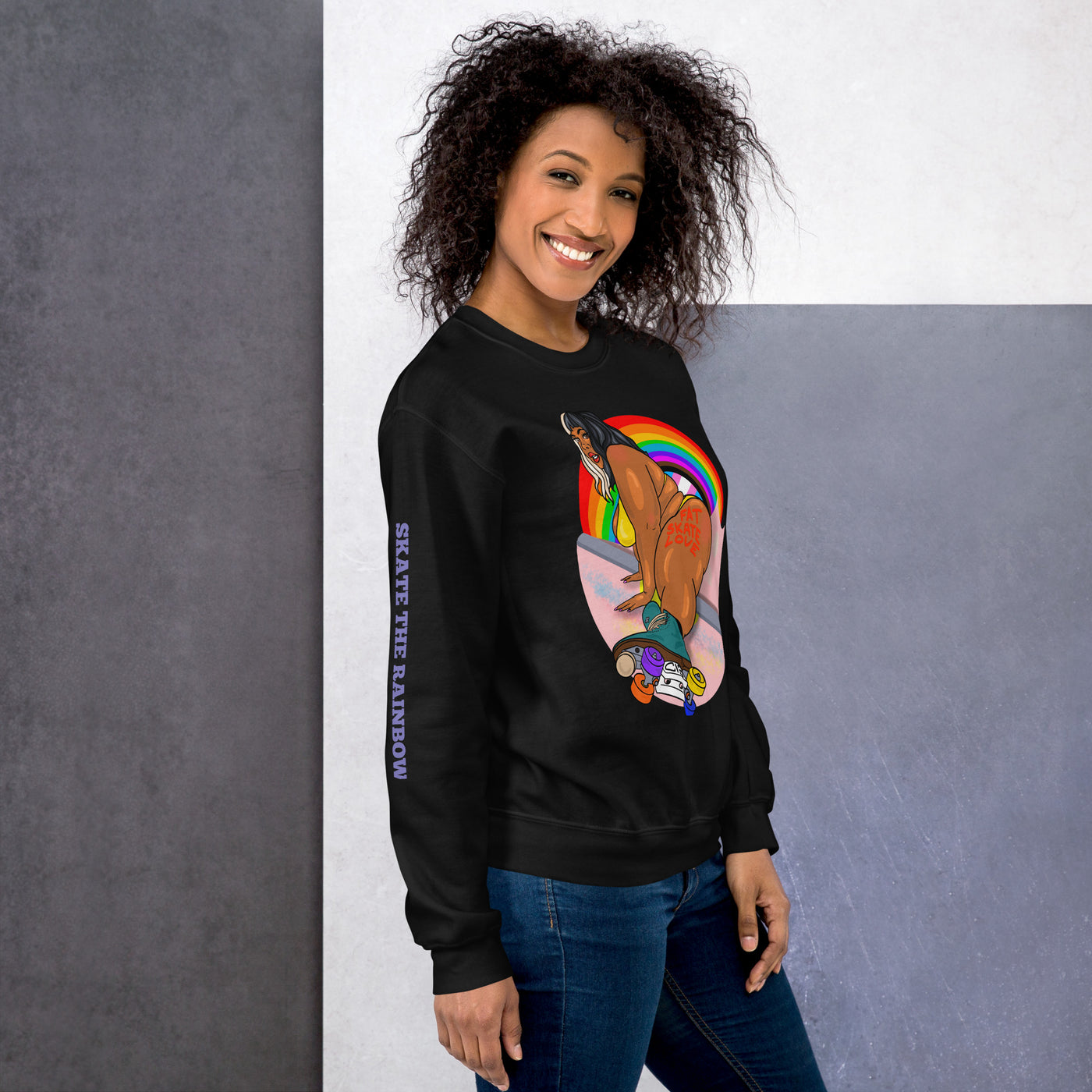 SKATE THE RAINBOW Unisex Sweatshirt