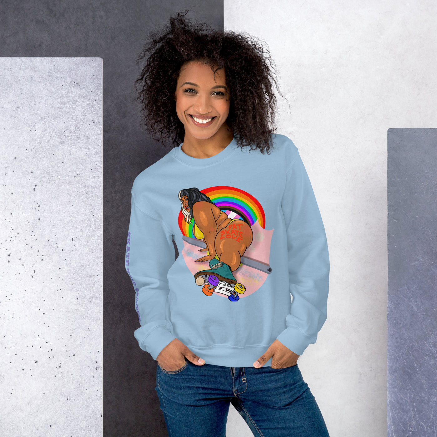 SKATE THE RAINBOW Unisex Sweatshirt