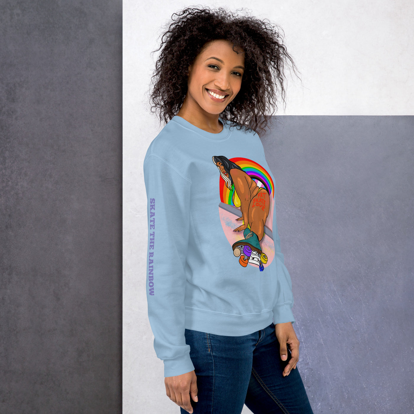 SKATE THE RAINBOW Unisex Sweatshirt