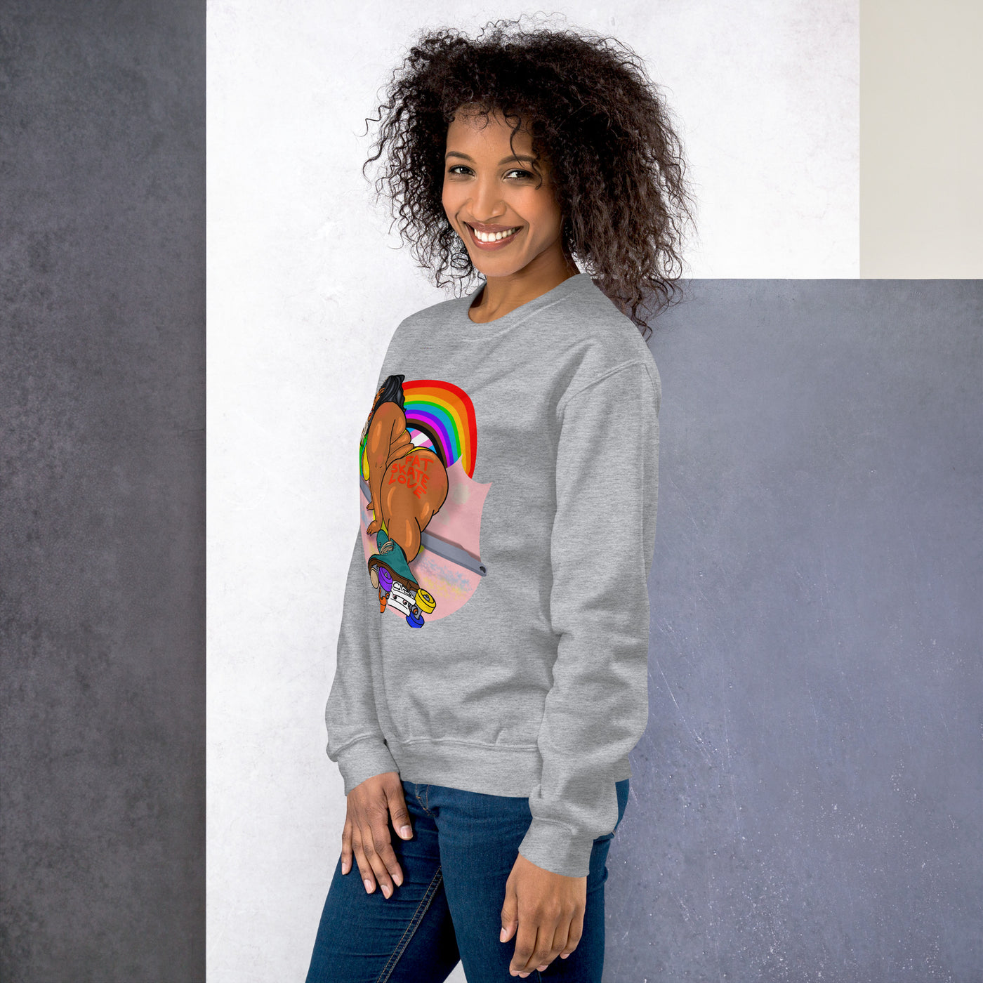 SKATE THE RAINBOW Unisex Sweatshirt