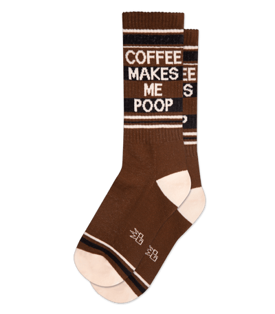 COFFEE MAKES ME POOP gym socks