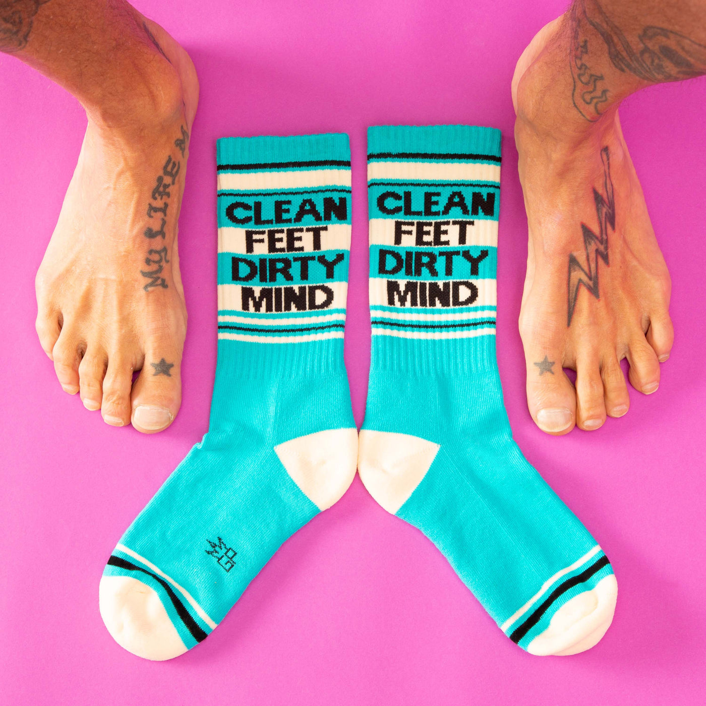 Clean Feet Dirty Mind gym socks