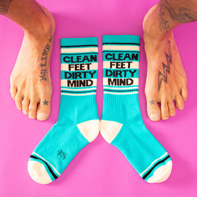 Clean Feet Dirty Mind gym socks