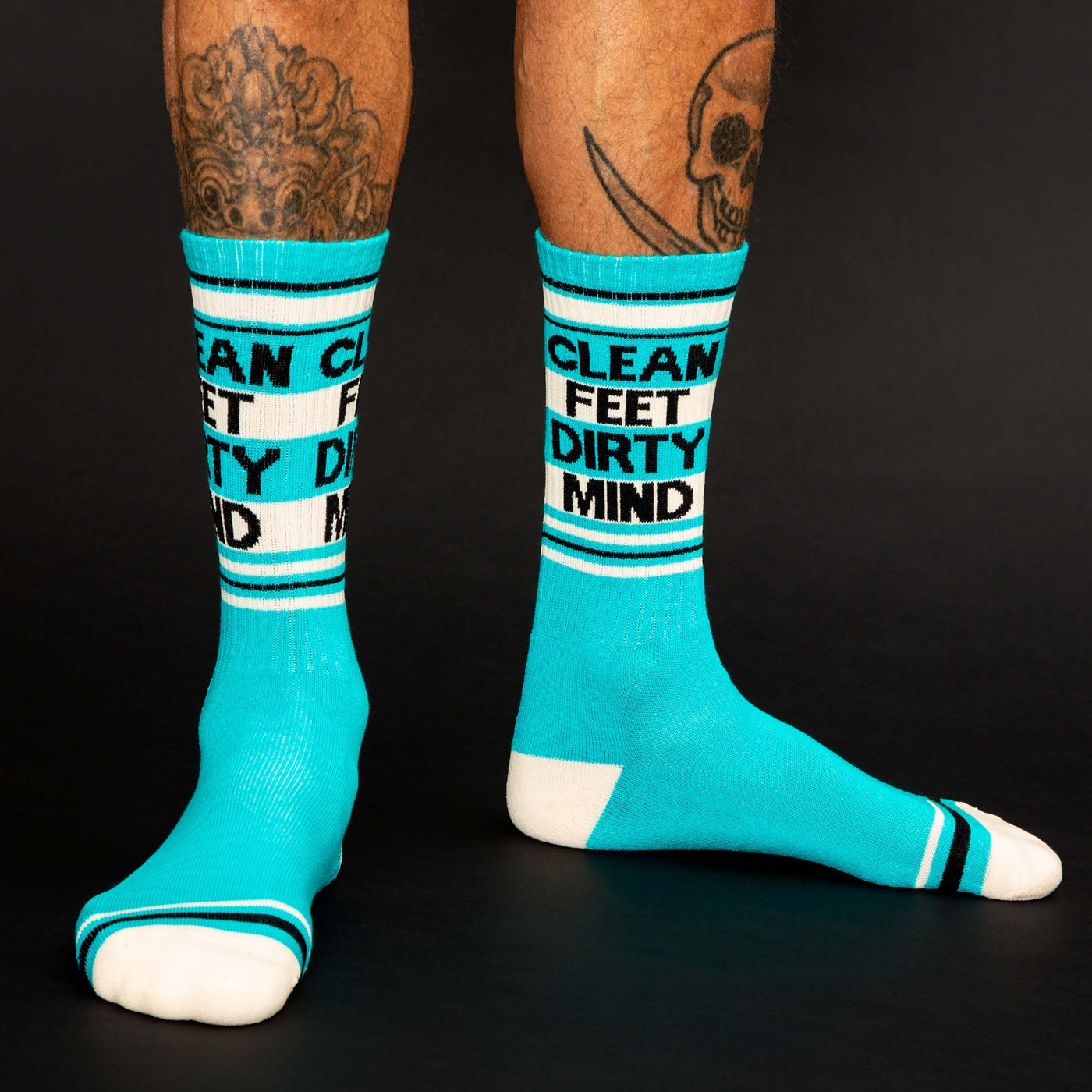 Clean Feet Dirty Mind gym socks