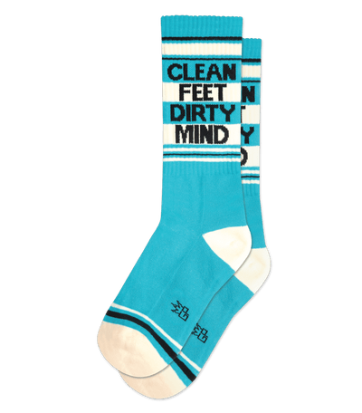 Clean Feet Dirty Mind gym socks
