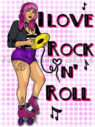 I Love Rock n' Roll Print