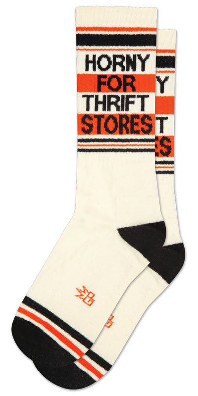 Horny for Thrift Stores gym socks