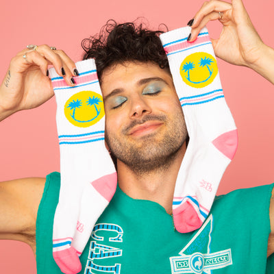 Happy Palms gym socks