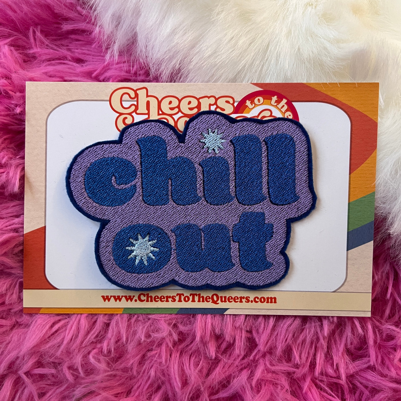 Chill Out Felt Iron on Patch