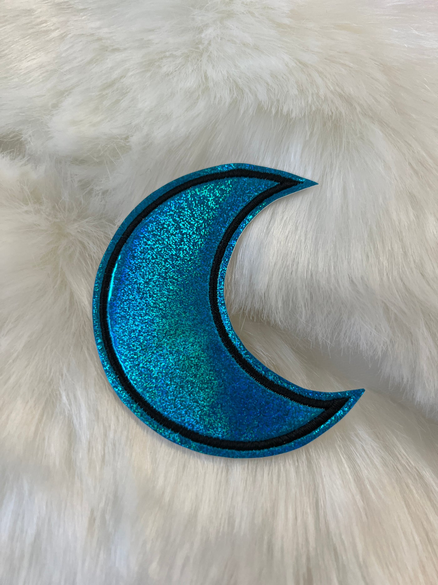 Blue Moon Glitter Holographic Patch