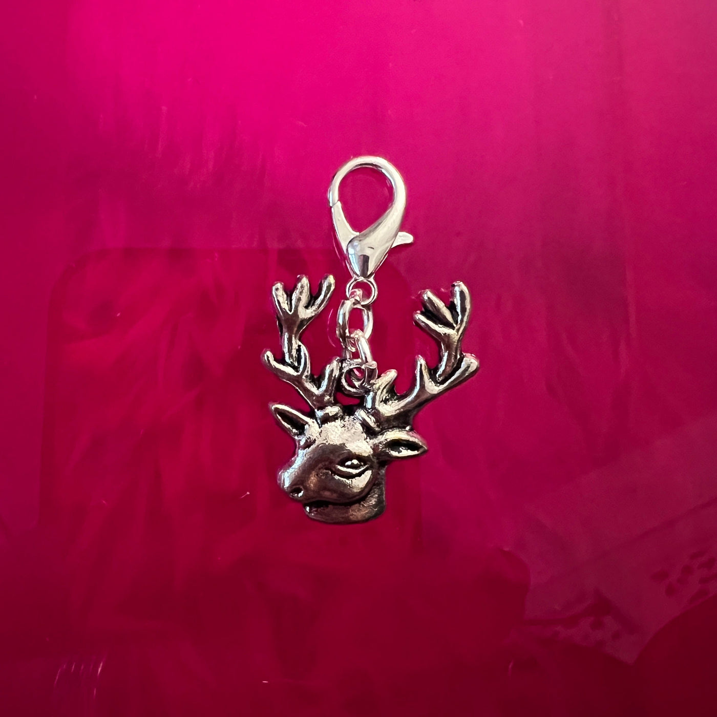 Deer Skate Charm - Shoe Charm, Zipper Pull, Bag Charm