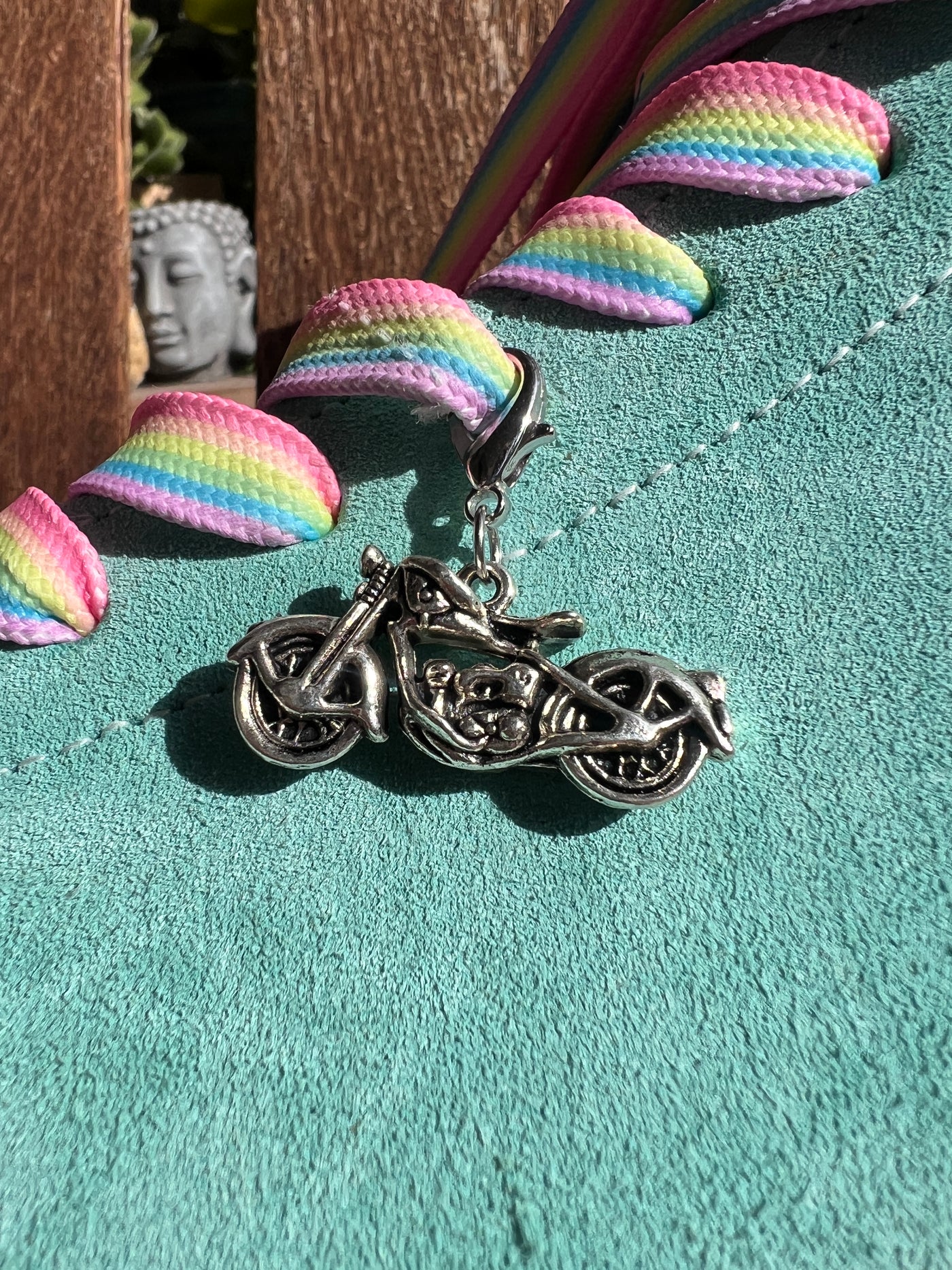 Motorcycle Skate Charm - Shoe Charm, Zipper Pull, Bag Charm