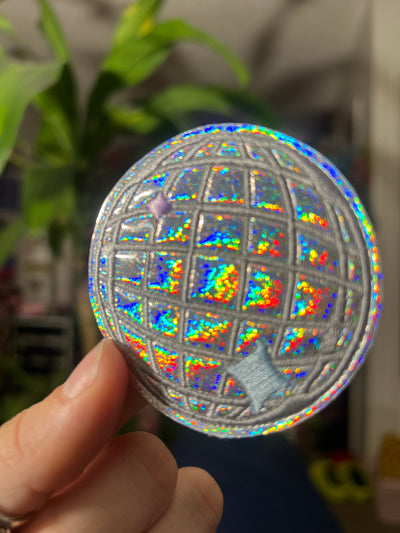 Mini Disco Ball Holographic Patch 2.5 inch *Choose Your Style*