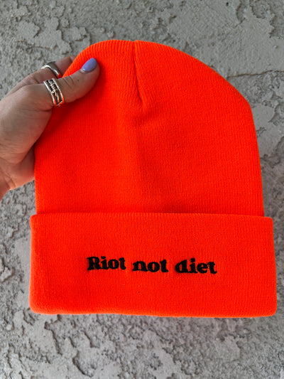 Riot Not Diet *Multiple Color Option* Beanie