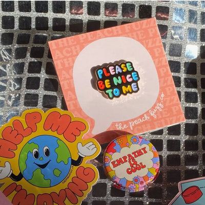 Please Be Nice To Me Enamel Pin