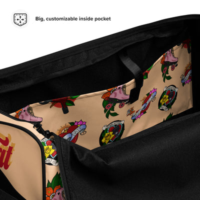 Skate Ink in tan skate bag