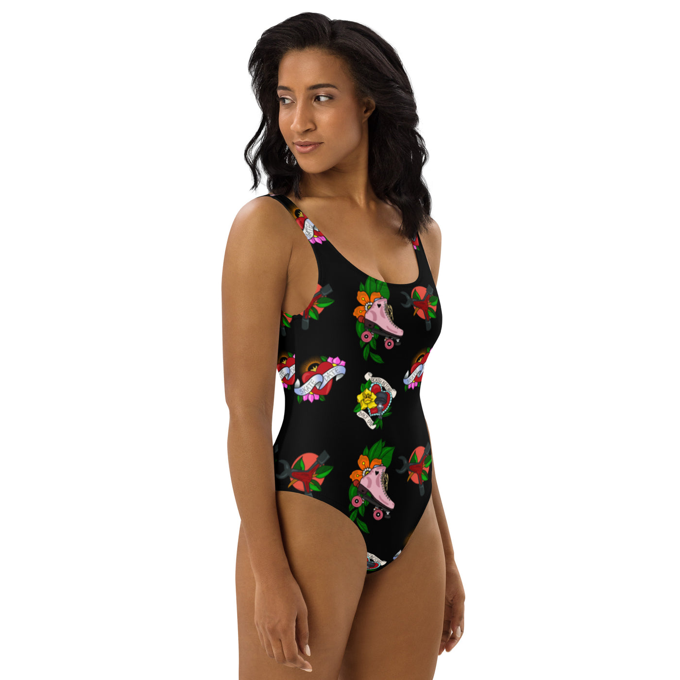 Skate Ink One-Piece Swimsuit