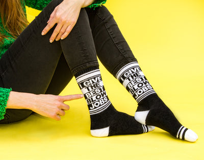 I Give the Best Blow Jobs gym socks