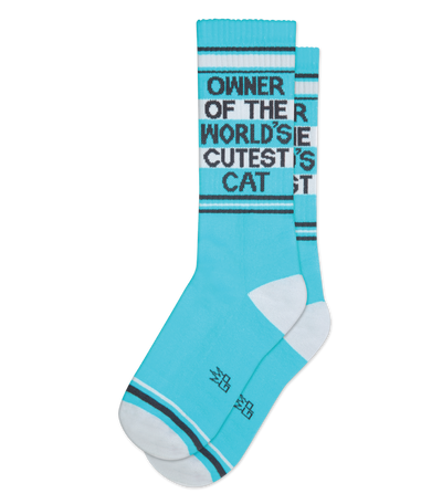 Owner of the World's Cutest Cat gym socks