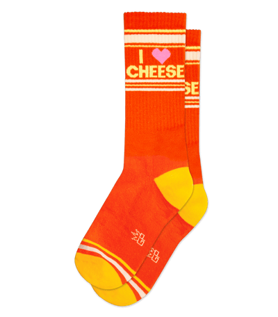 I Love Cheese gym socks