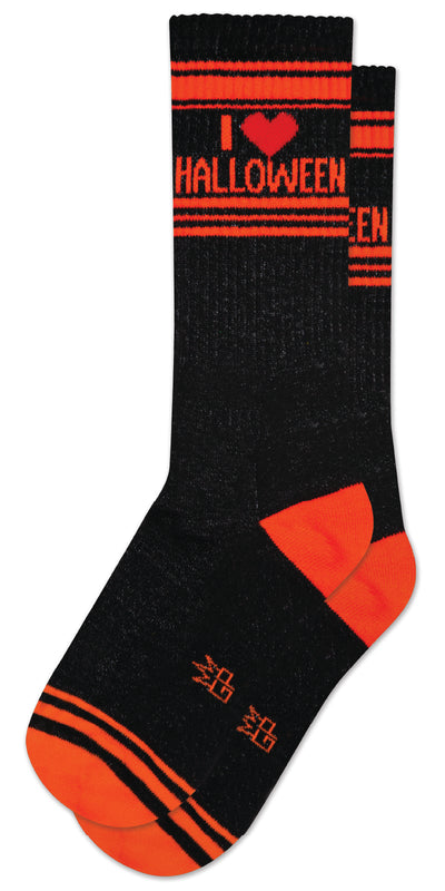 I love Halloween gym socks