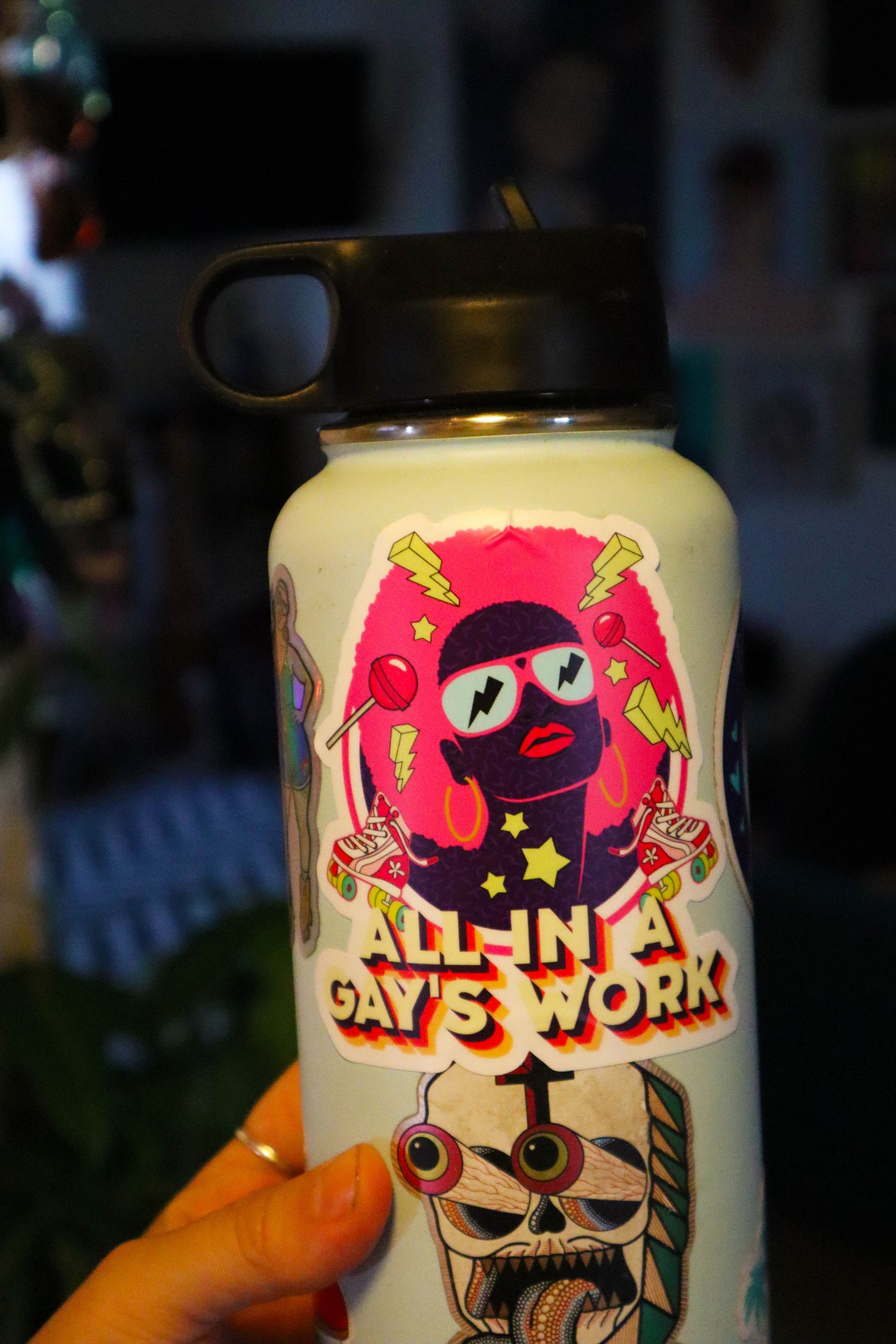 All in a Gay's Work Sticker