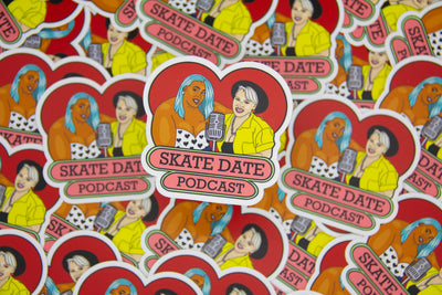 SKATE DATE POD Sticker