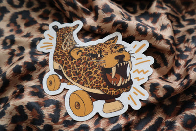 Cat Scratch Skate Sticker