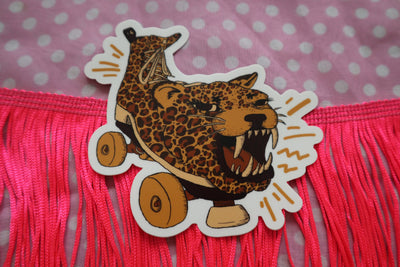 Cat Scratch Skate Sticker