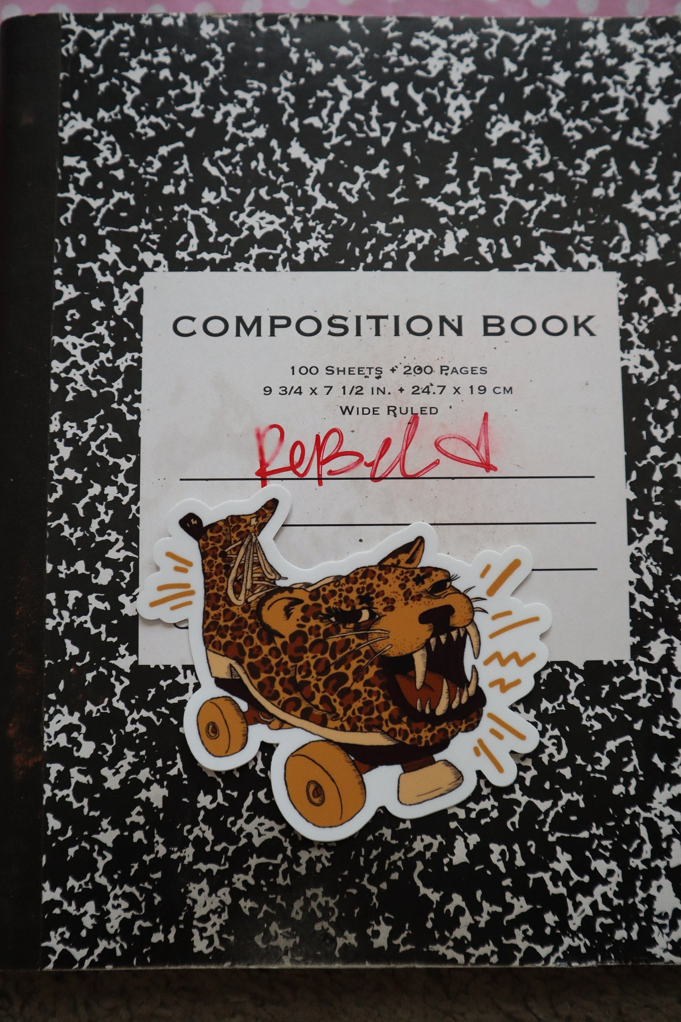 Cat Scratch Skate Sticker