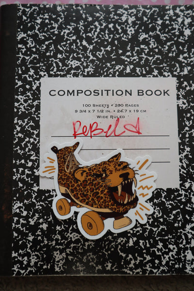Cat Scratch Skate Sticker