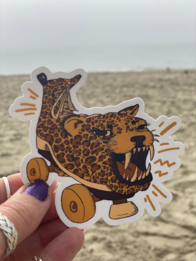 Cat Scratch Skate Sticker