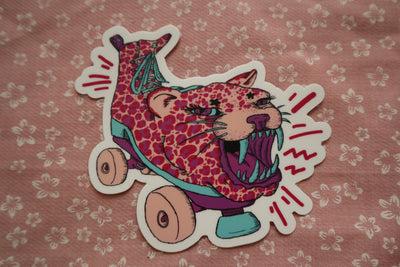 Kitty Cat Scratch Sticker