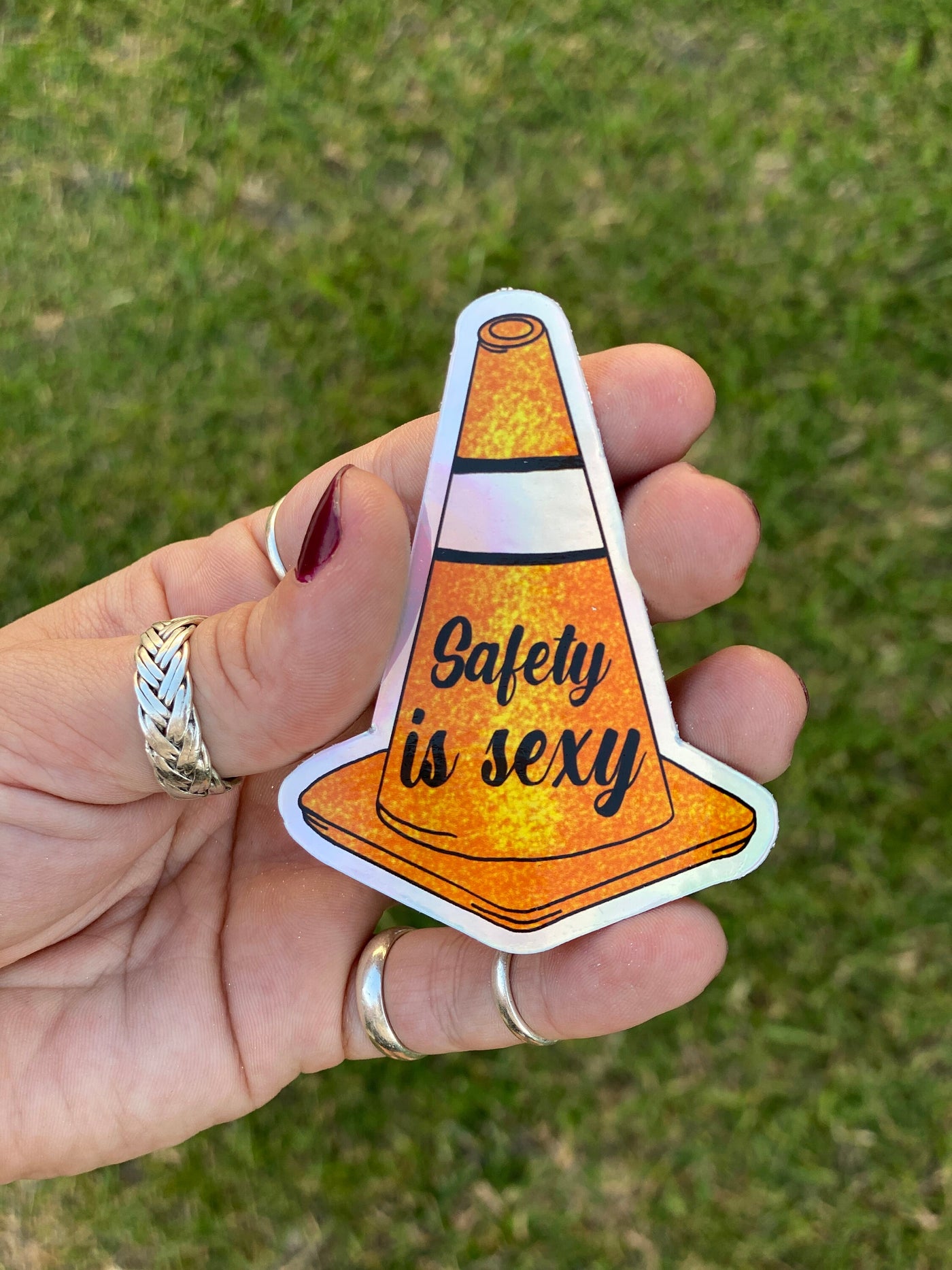 SAFETY IS SEXY Holographic Sticker!