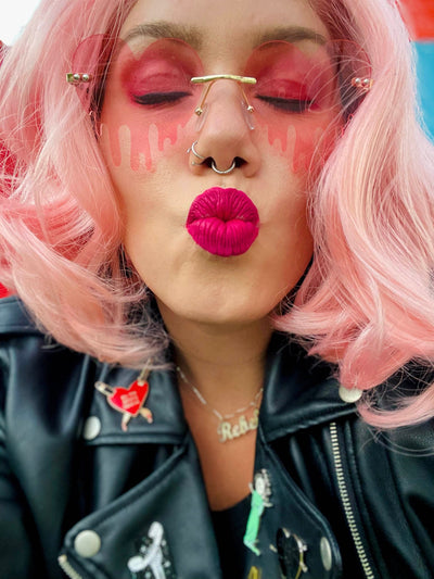 Pink Bleeding Heart Sunglasses