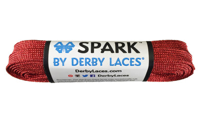 Red Metallic 96 inch SPARK Roller Skate Laces