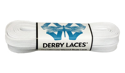 Solid White – 108 inch Derby / Roller Skate Laces (6mm)