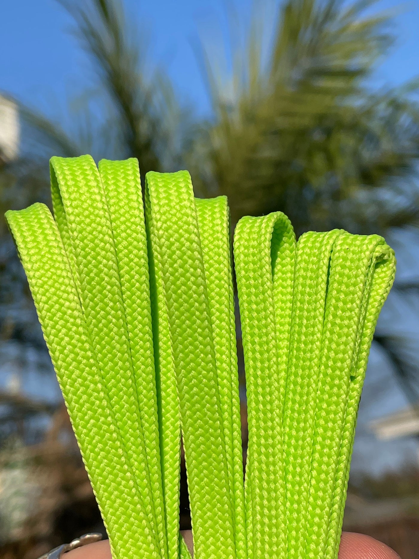 Lime Green 96 inch CORE Roller Skate Laces (Narrow 6mm)